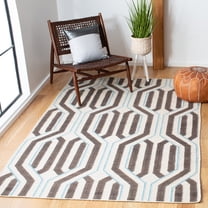Safavieh Dhurries Calvin Geometric Area Rug, Ivory/Multi, 5' x 8'