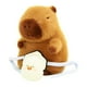 thumbnail image 4 of Lindo animal de peluche capibara, juguete de peluche, cómodos regalos de cumpleaños, decoración de coche, 33cm, 4 of 9
