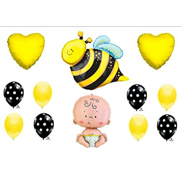 What Will It Bee Baby Shower Gender Reveal Party Balloons Decorations Supplies Walmart Com Walmart Com