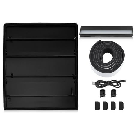Four-Fold Tonneau Cover With Light Fits For Dodge 2002-2017 6.5ft Tonneau Bed on Clearance