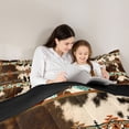 thumbnail image 4 of Feelyou Aztec Full Size Comforter Sets, Brown Cow Print Bedding Sets, 3-Piece, 4 of 7