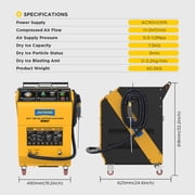 AUTOOL HTS708 Dry Ice Blasting Machine for Automotive Engine Intake Exhaust, 550W No-Disassembly Carbon Deposit Cleaner for Industrial Commercial Use