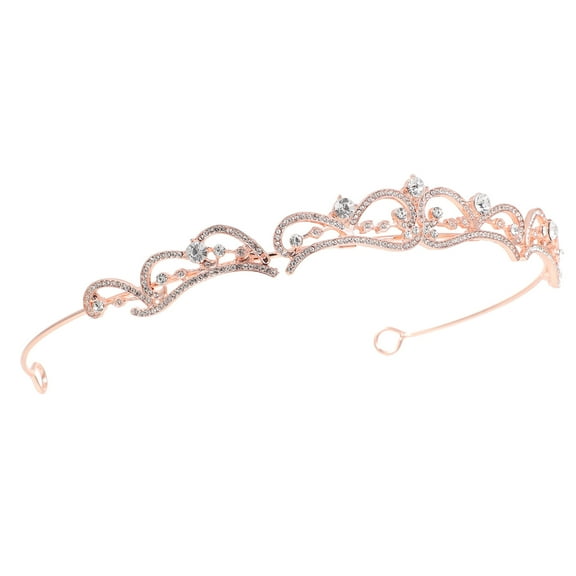 LEORX wedding crowns rose gold headpiece for women 1 Piece