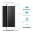 thumbnail image 2 of 2 Pack Tempered Glass Screen Protector For iPhone 6s Plus & iPhone 6 Plus [Case Friendly][Full Screen Coverage][HD Clear][9H Hardness][Anti-Fingerprint], White, 2 of 5