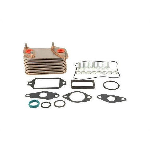 Oil Cooler - Compatible with 2001 - 2016 Chevy Silverado 2500 HD 2002 2003 2004 2005 2006 2007 2008 2009 2010 2011 2012 2013 2014 2015
