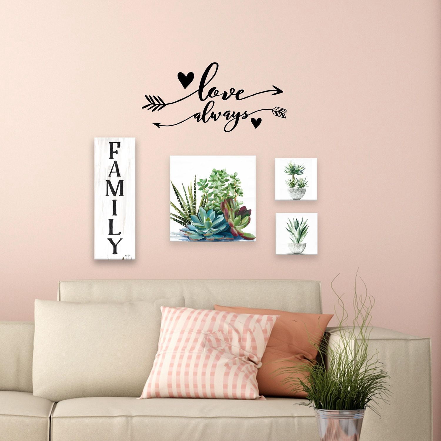 Assortiment Artissimo Designs White Sale - Formats familiaux variés - 17 W x 13.25H x 2.8D