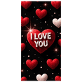 thumbnail image 4 of LUUFILx I Love You Valentines Day Romantic Backdrop Banner Decoration Photography Props Party Supplies Background Valentine's Day Decor Wedding, 4 of 8