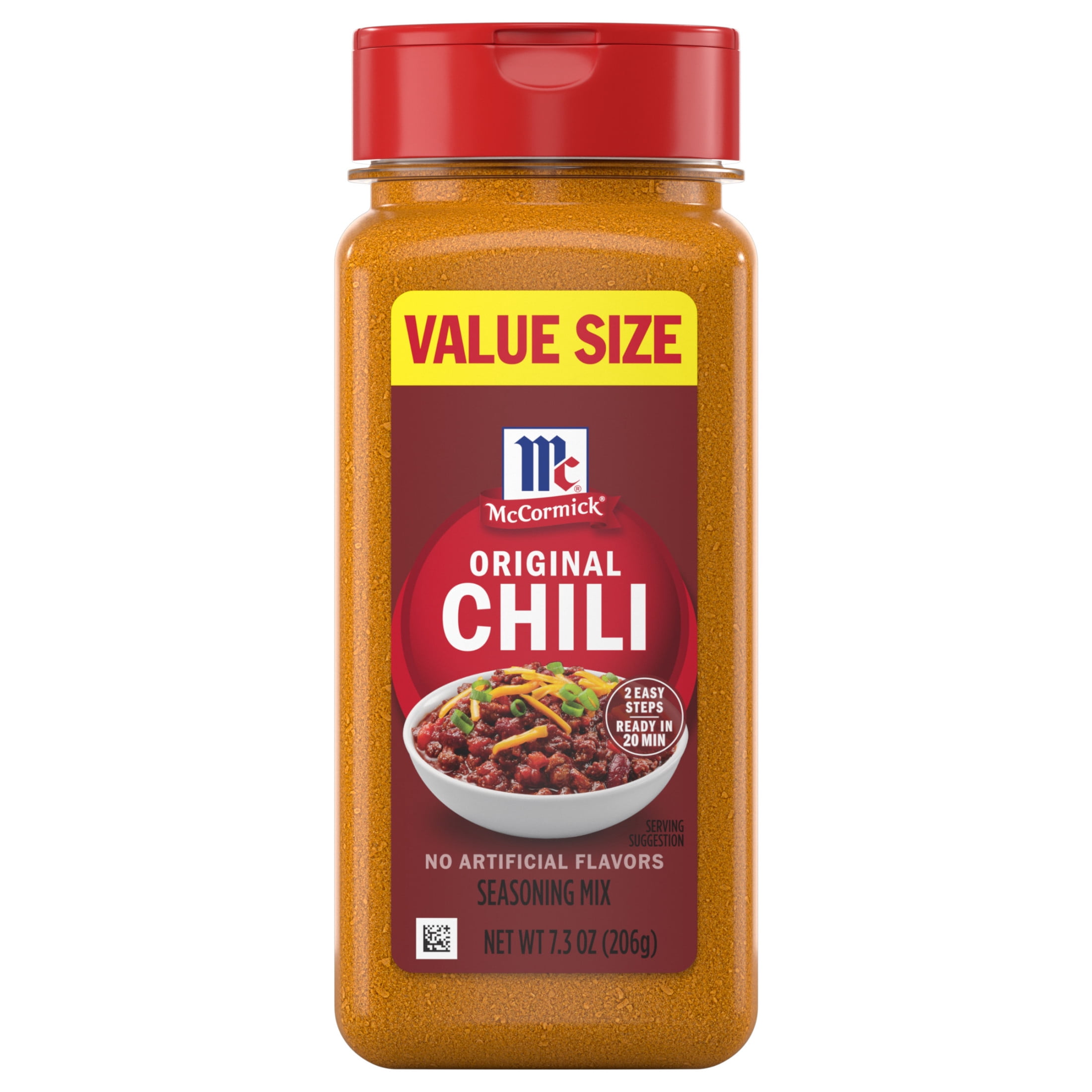 McCormick, Chili Seasoning Mix, 7.3 oz Bottle, No artificial