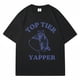 thumbnail image 5 of Camiseta con estampado de mapache para hombre y mujer, camisa informal de algodón puro de gran tamaño con estampado de dibujos animados, estilo Harajuku, 5 of 5