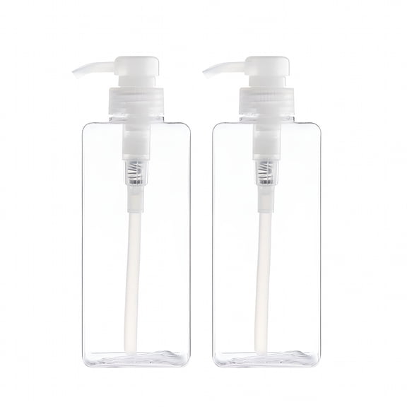 ACDANC 2x 280ml Refillable Pump Bottles for Lotion/Shampoo - Travel Size