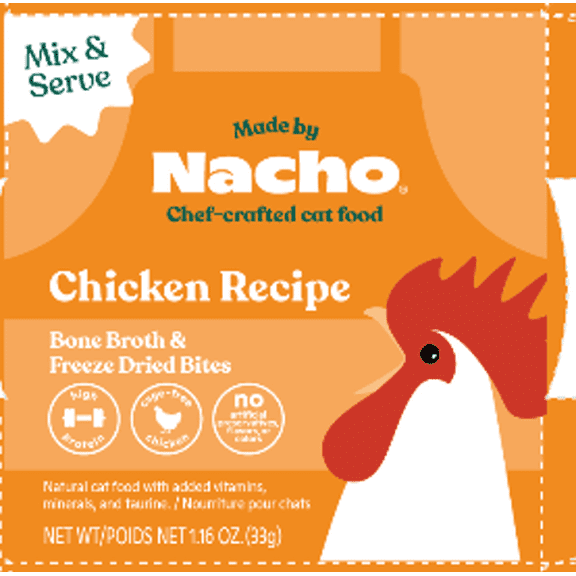 Nacho Freeze Dried Chicken with Bone Broth MixIn