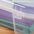 thumbnail image 2 of IRIS USA Fits 12" x 12" Paper Thick Portable Plastic Scrapbook Project Case with Built-in Handle, 2 of 7