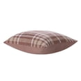 thumbnail image 3 of My Texas House 20" x 20" Aurelia Brown Plaid Cotton Decorative Pillow Cover, 3 of 6