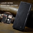 thumbnail image 4 of Funda para Google Pixel 9a, funda de cuero tipo billetera, diseño clásico con ranura para tarjetas y cierre magnético, funda protectora a prueba de golpes, duradera y plegable para Google Pixel 9a, 4 of 9
