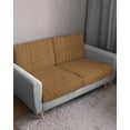 thumbnail image 3 of Vintage Rattan Couch Cushion Covers Stretch, Washable Sofa Seat Covers Individual Seat Cushion Sofa Slipcovers Minimalist Abstract Wicker Texture Brown Couch Cover Furniture Protector M-1PCS, 3 of 7