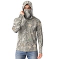 thumbnail image 5 of Dagegui Men's UPF 50+ Sun Shirts Quick Dry Long Sleeve UV Protection T-Shirt Outdoor Hiking Camping Tops Summer Hooded Tees with Built-In Face Mask 002 Camouflage XL, 5 of 9