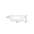 thumbnail image 4 of Clutch 1 - Light Black Modern Glass And Steel Wall Sconce, 4 of 5