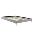 thumbnail image 2 of Modway Sutton Twin Performance Velvet Bed Frame in Light Gray, 2 of 6