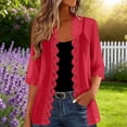thumbnail image 2 of Jsaierl Women Vintage Lace Trim Chiffon Cardigan, Open Front Scallop Edge Sheer Kimono, Delicate Lightweight Cover Up for Party Bridal Beach Resort Wear, 2 of 10