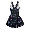 thumbnail image 4 of Xoenoiee Dog Paw Print Girls One Piece Swimdress Skirt Bathing Suit Sleeveless Swim Dress Hawaiian Beach Swimwear for Beach Pool, Size 5-6 Years, 4 of 7