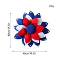 thumbnail image 3 of PALIFEUR 4th of July Wreath, 15.7 Inch Patriotic Wreaths for Front Door, Artificial Floral Spring Wreaths Decorations for Memorial Day Independence Day Veterans Day, Red Blue White, 3 of 9