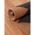 thumbnail image 2 of Rugsotic Carpets Eco-Friendly Woven Hand Woven Kilim Flat Weave Brown Charcoal Contemporary Area Rug, 6'x9' Rectangle, Antimicrobial, 2 of 9
