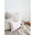 thumbnail image 6 of Cozy Cotton White Boucle Lumbar Pillow 14x20 14x20 / Pillow Cover Only / White, 6 of 9