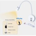 thumbnail image 5 of Lámpara de lectura de pared LED Aplique de luz de lectura Cuello de cisne flexible Lámpara de interruptor táctil regulable de 3 W con puerto de carga USB y cable Luces de pared junto a la cama, 5 of 5