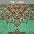 thumbnail image 7 of Turquoise Chair Seating Cushion Set of 12, Eastern Oriental Pattern of Mandala Traditional Geometric Art, Seat Pads for Office with Anti-slip Backing, 16"x16", Green Red Yellow, by Ambesonne, 7 of 7