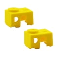 thumbnail image 2 of Funda de Silicona perfecl para V6 Bloque Calefactado Aluminio 20x16x12mm Impresora 3D Amarillo, 2 of 8