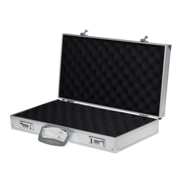 CALHOME Aluminum Framed Locking Gun Carry Case Handgun Pistol Revolver