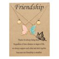 thumbnail image 1 of SIfdSeng Butterfly Necklace Female Sense Creative Card Necklace Gift for Friends Female Necklace Female Design Sense Temperament, 1 of 8