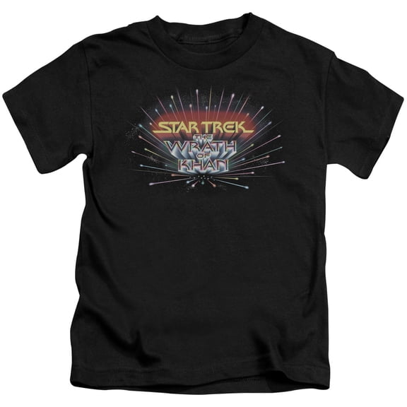 Star Trek Khan Logo Youth 18/1 T-Shirt Black