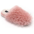 thumbnail image 5 of Seranoma Jenna Womens Ladies Fuzzy Flat Comfort Fur Thermal Indoor Outdoor Slide Home Slippers Pink, 5 of 7