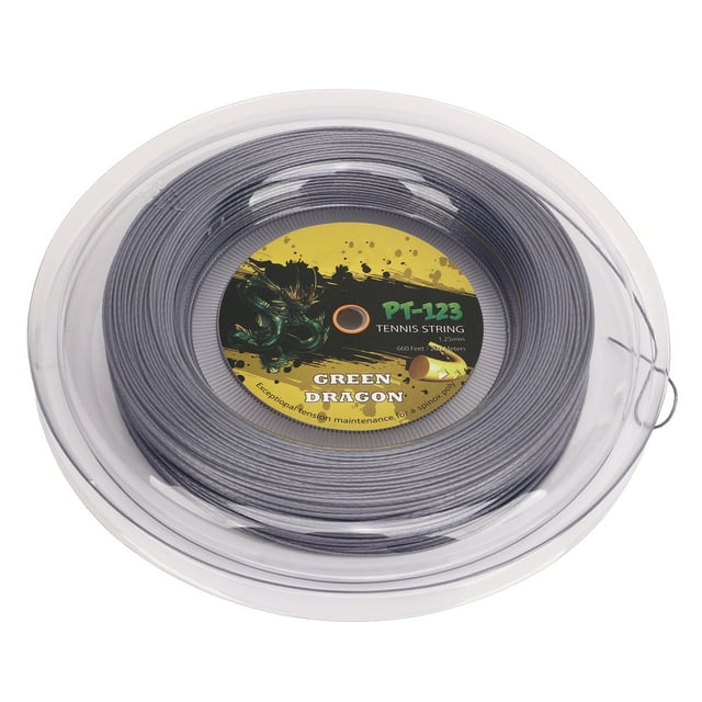 200M Chaîne de Raquette de Tennis, Double Nervuré Polyester Forte Résistance à la Traction Bobine de Chaîne de Tennis pour Adolescent