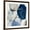 Brown Frame, variant on Art.com Overlapping Blue Shapes I Art Print by Tom Reeves, 16" x 16"