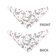thumbnail image 6 of Goofa Alpacas and Hearts Pattern Pet Scarf Bandana - Adjustable and Comfortable,Dog Scarf Bib Kerchief Breedfor Dogs and Cats-Large, 6 of 8