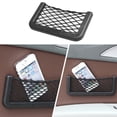 thumbnail image 1 of Amdohai Car Net Pocket Storage Bag Seat Side Back Storage Net Bag Phone Holder Pocket Organizer 1pcs, 1 of 8