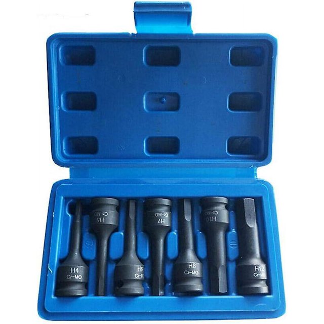 Juego de manguitos de una sola pieza, conjunto de herramientas de manguito de presión neumática 3/8, combinación tipo H para automoción, mecánica y mecánicos