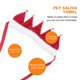 thumbnail image 5 of Navidad Teled Pears Bufanda Jingling Bell NeckerChief Cat Puppy Triangle Cuello Bufanda Pet Disfraz Accesorios (Bells de Navidad S, Rojo y Blanco), 5 of 7