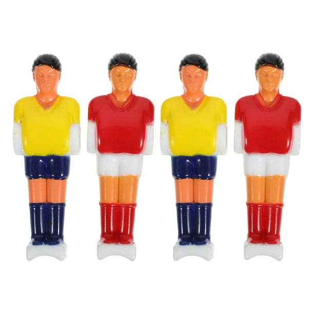 4 figuras de futbolín, accesorios para futbolín, estatua de jugador de fútbol