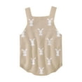 thumbnail image 4 of Musuos Newborn Baby Easter Romper 3 6 12 18M Cute Rabbit Pattern Sleeveless Jumpsuit, 4 of 8