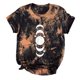 thumbnail image 3 of Camiseta con estampado de sol y luna para mujer, camiseta de manga corta con cuello redondo, camiseta informal divertida y bonita para chica adolescente OAVQHLG3B Store  lin121212, 3 of 4