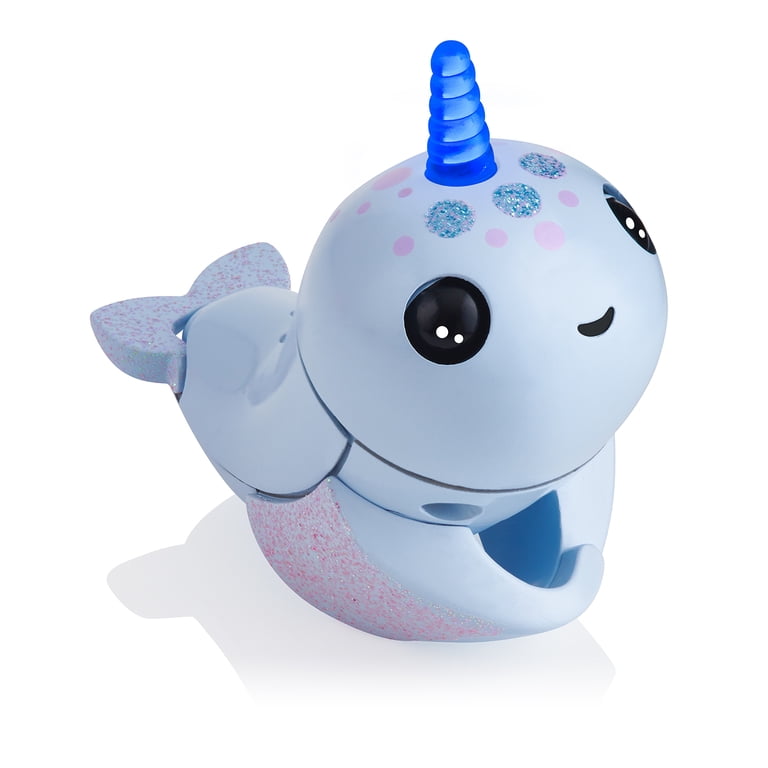 Fingerlings Narwhals Interactive Toy, Light-Up Horn, Magical