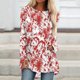 thumbnail image 1 of ICHUANYI Clearance Women Summer Fashion Casual Print Round Neck Loose Long Sleeve T-shirt Tops Blouse Pullover ICHUANYI "ICHUANYI", 1 of 5