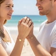 thumbnail image 5 of Gold Plated Stainless Steel Heart Bracelet for Women, Adjustable Love Friendship Two Bracelet Pack, Mother Daughter Matching Bracelets, 5 of 10