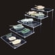 thumbnail image 3 of Exhibidor multiusos de acrílico Estante ascendente Perfume Maquillaje Organización Almacenamiento Figura 5 niveles, 3 of 8
