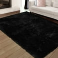 thumbnail image 3 of Shaggy Area Rug, Modern Tie Dye Indoor Plush Carpet for Bedroom Living Room, Faux Fur Fluffy Area Rug, 3 of 8