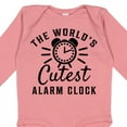 thumbnail image 4 of Inktastic The Worlds Cutest Alarm Clock Boys or Girls Long Sleeve Baby Bodysuit, 4 of 5