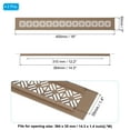 thumbnail image 2 of Uxcell Door Air Vent Cover Heavy Duty Aluminum Grille Ventilation Cover Louvered with Mounting Screw for Cabinet Wardrobe Door 16 x 2 Inch, 2 of 6